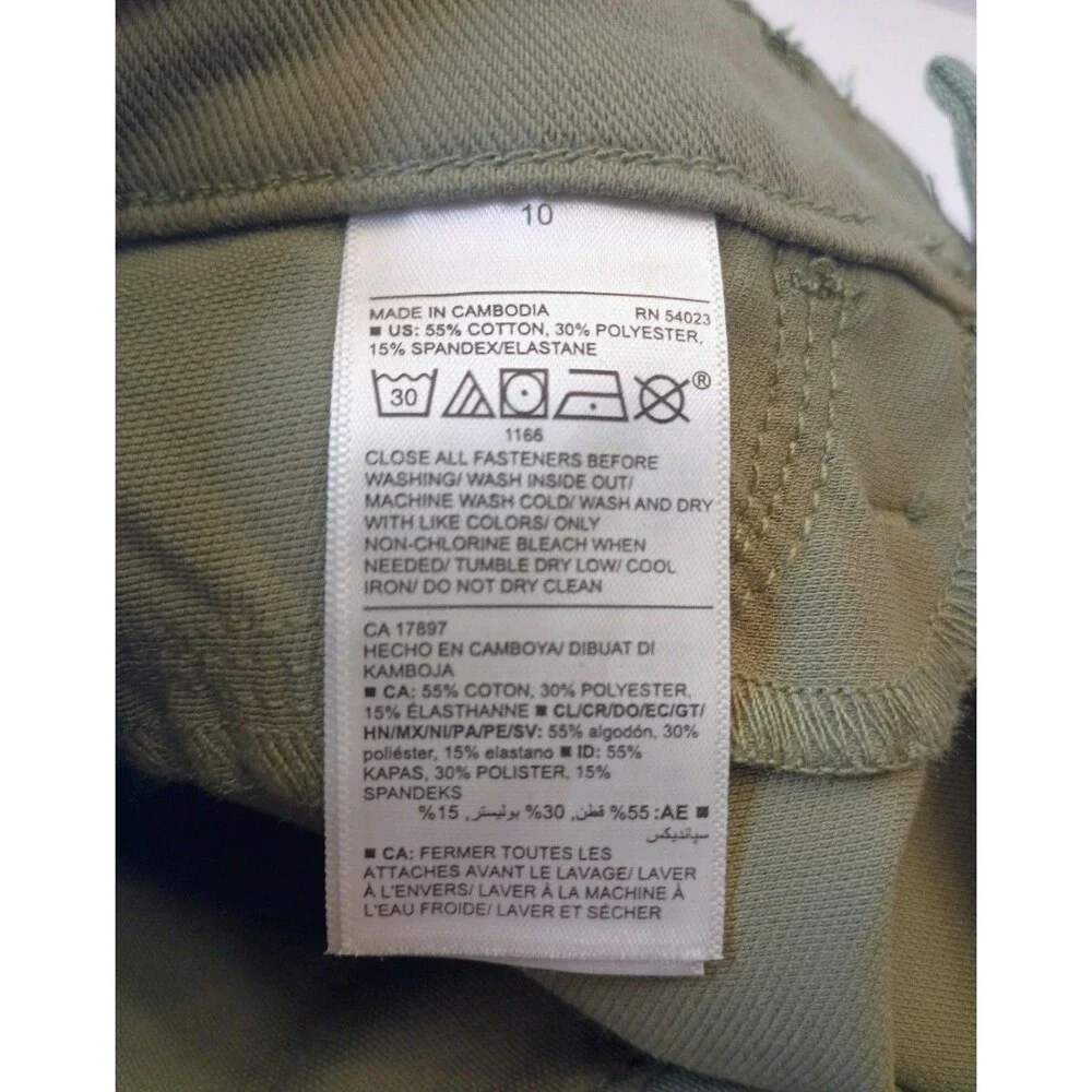 OLD NAVY Ballerina Girls Green JEGGING PANTS Size 10 Adjustable Waist (P0045B6)